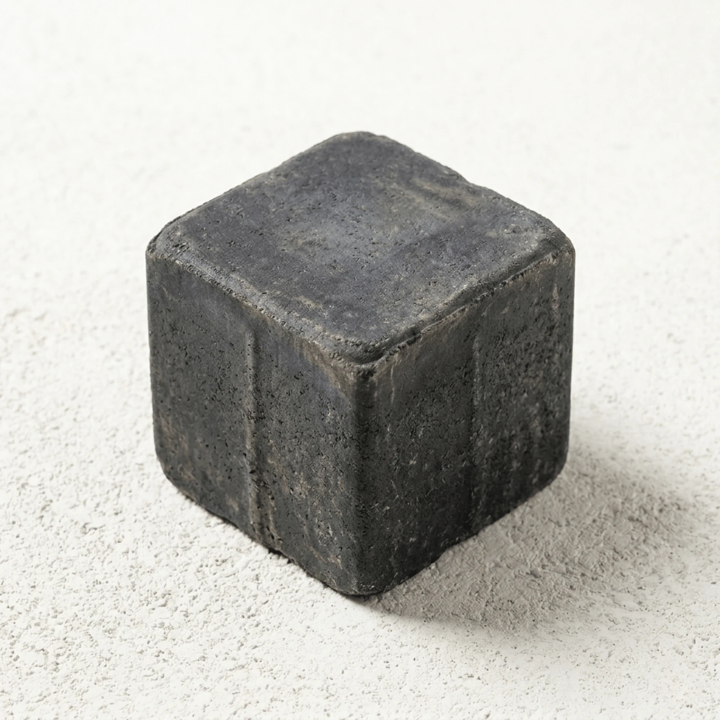 Charcoal block edging sample